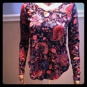 Loft long sleeve paisley print tee